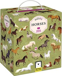 Banana Panda Puzzle love horses (200 piezas) 7+