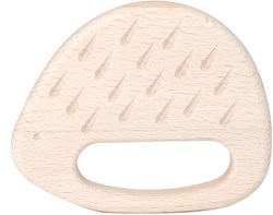 Bajo mordedor madera erizo - juguete de dentición bebé madera