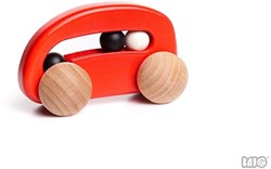 Bajo coche de juguete de madera - vehículo de juguete duradero y colorido