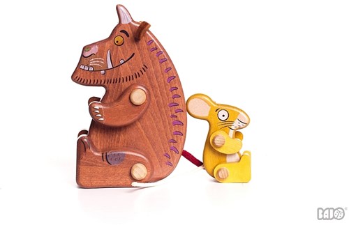 Bajo figuras de juego de madera Gruffalo & ratón juguete-3