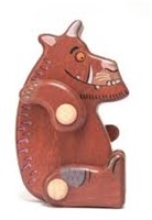 Bajo figura Mini Gruffalo de madera juguete sostenible-2