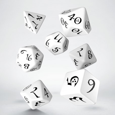 Q-Workshop RPG clásico - juego de dados blanco y negro (7)-2