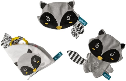 Mom's Care SOFT BABY TOYS Raccoon Pedro cherry pit heat pack 7