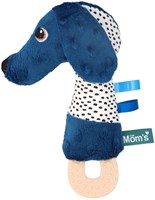 Mom's Care juguete de dentición para bebé perro Jami con mordedor de silicona