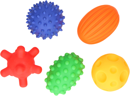 Mom's Care juguete sensorial set de pelotas sensoriales 5 piezas bebé-2