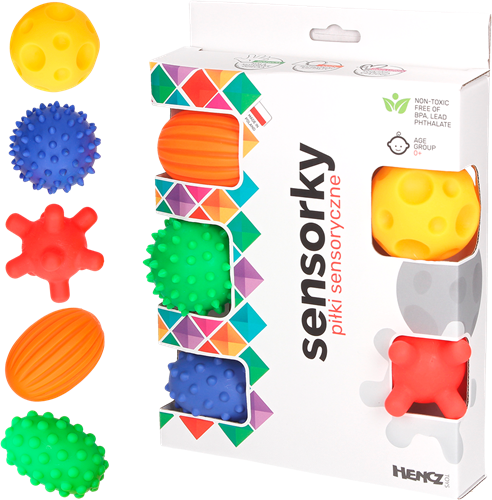 Mom's Care juguete sensorial set de pelotas sensoriales 5 piezas bebé