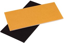 Fix-o-moll protector deslizante de fieltro para muebles 20x10cm fieltro marrón