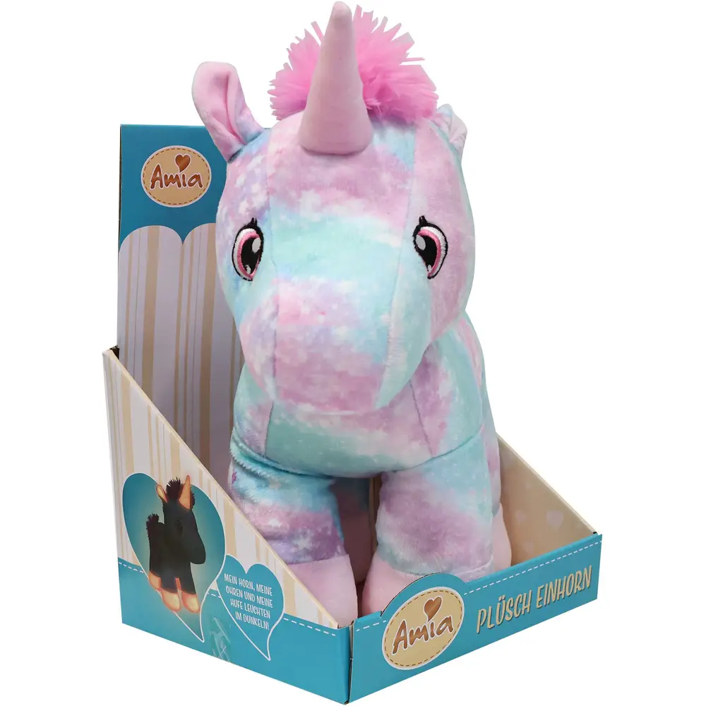 Amia peluche unicornio Glow in the Dark juguete 30 cm