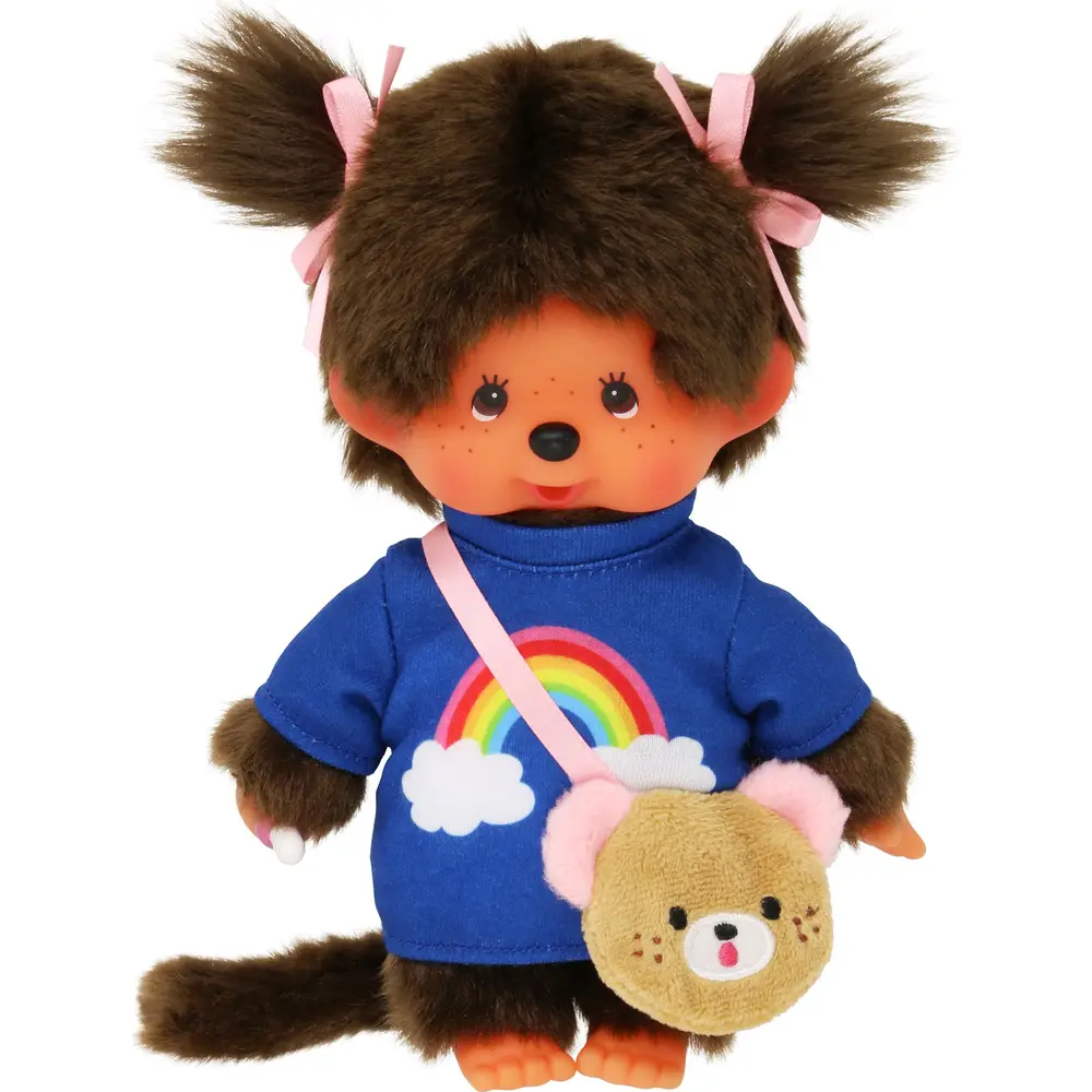 Muñeca Monchhichi niña Kawaii 20cm peluche juguete multicolor