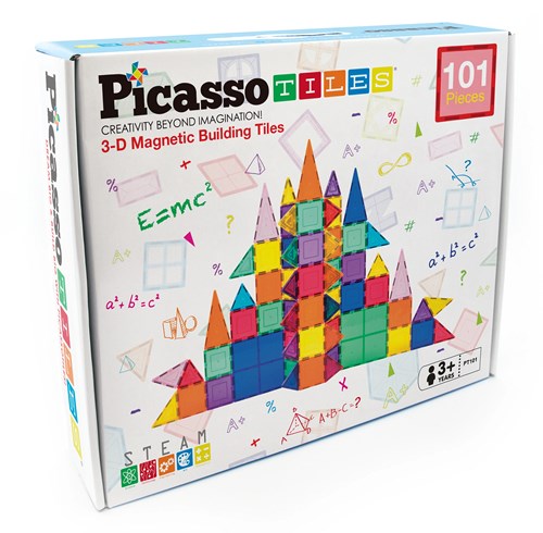 Tactic juguete de construcción magnético Picasso Tiles set 101 piezas-3