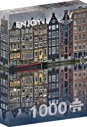 Enjoy Puzzle rompecabezas casas de los canales de Ámsterdam - 1000 piezas