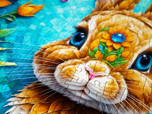 Enjoy Puzzle rompecabezas Garden Bunny - 1000 piezas puzzle de animales-2