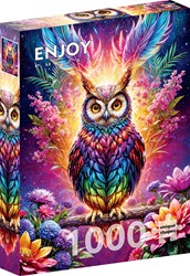 Enjoy Puzzle rompecabezas búho neón - 1000 piezas coloridas