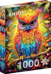 Enjoy Puzzle rompecabezas Autumnal Owl 1000 piezas multicolor adultos