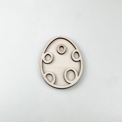 FiQ houten vulvorm Dino Ei - 9×7 cm