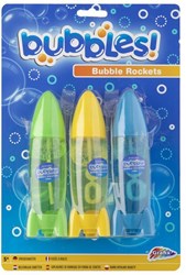 Grafix cohetes de juguete burbujas set 3 colores 70ML