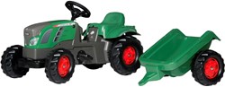 Rolly Toys tractor a pedales Fendt Vario verde con remolque - vehículo de juguete