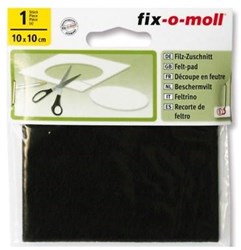 Fix-o-moll fieltro protector muebles marrón 10x10cm salva suelos