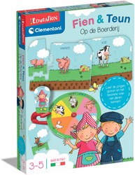 Clementoni juguete educativo - Fien y Teun puzzle de granja - divertido y didáctico