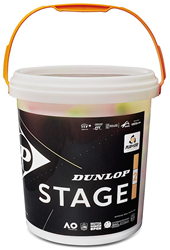 Dunlop Mini Tennis Balls - Orange - 60 Ball Bucket