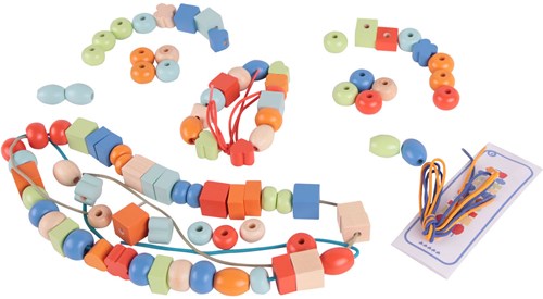 Classic World cuentas de madera - juguete creativo y colorido para niños-2