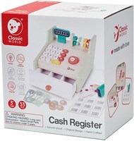 Classic World caja registradora de madera - juguete educativo para niños
