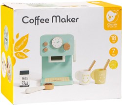 Classic World cafetera de juguete de madera 7 piezas multicolor