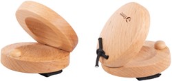Classic World castañuelas de madera instrumento musical set de 2 para niños