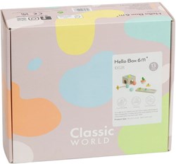 Classic World caja de juguetes de madera bebé 6-12 meses educativo