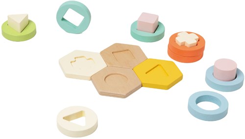 Classic World juego de clasificación de formas de madera juguete educativo niños-3