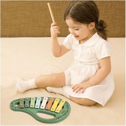 Classic World xilófono de madera vintage verde juguete musical educativo