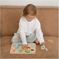 Classic World puzzle de animales de madera juguete educativo 10 piezas-2