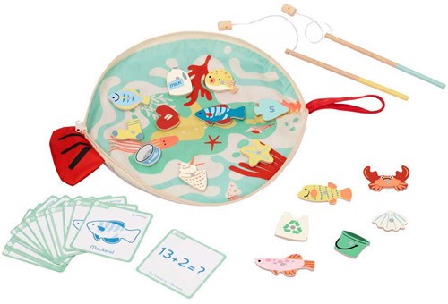 Classic World juego de pesca magnético madera FSC juguete educativo-2