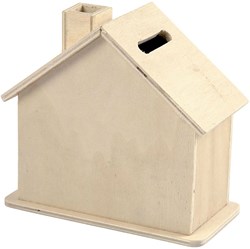 Creativ Company hucha de madera casa - juguete creativo para niños