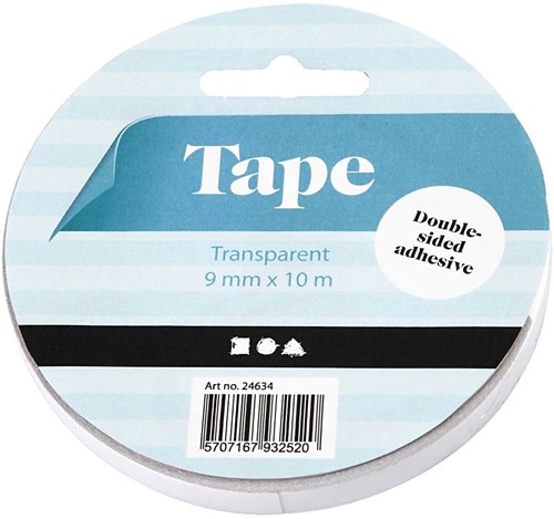 Creativ Company cinta adhesiva doble cara transparente material manualidades 10 metros-2