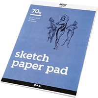 Creativ Company bloc de dibujo A4 papel blanco 70gr 70 hojas cuaderno-2