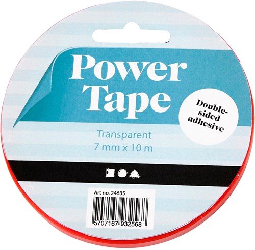Creativ Company Power tape adhesivo doble cara 7mm 10m manualidades