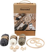 Creativ Company Set de inicio macramé nudos - Kit atrapasueños DIY-2