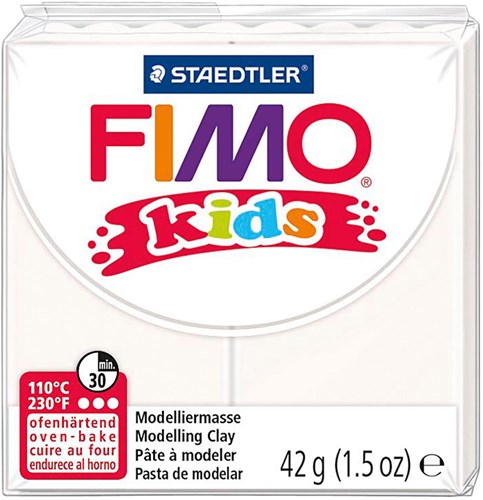 Fimo plastilina blanca 42g - arcilla para horno para niños y manualidades creativas