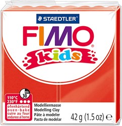 Fimo plastilina roja - arcilla para horno 42g para niños