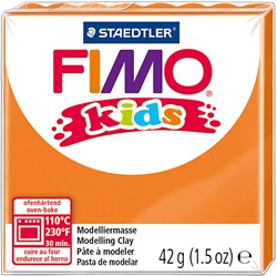 Fimo plastilina naranja 42g - arcilla creativa infantil horno
