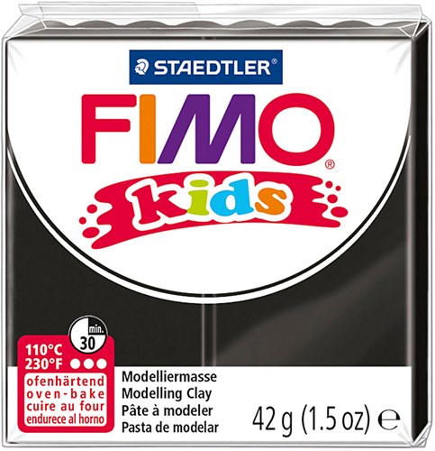 Fimo plastilina negra - arcilla para horno para niños 42g