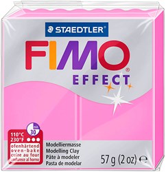 Fimo plastilina para modelar rosa neón - arcilla para horno 57g creativa