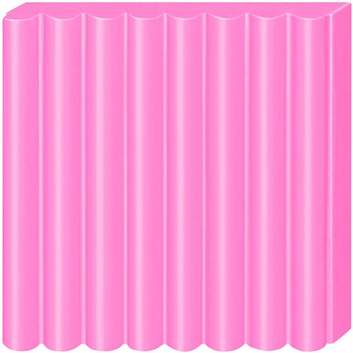 Fimo plastilina para modelar rosa neón - arcilla para horno 57g creativa-2