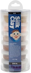 Creativ Company Silk Clay arcilla para modelar tonos piel set 6x14g