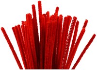 Creativ Company alambre chenilla rojo 30cm 50 piezas material manualidades-2