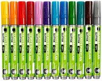 Creativ Company rotuladores para vidrio y porcelana set glitter 12 colores-2