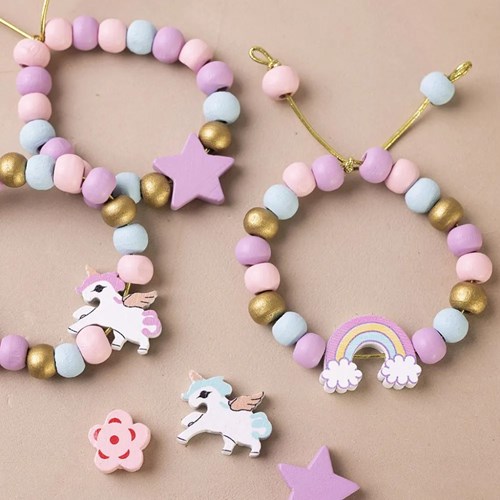Creativ Company set de cuentas joyas pastel - kit creativo para niños-3