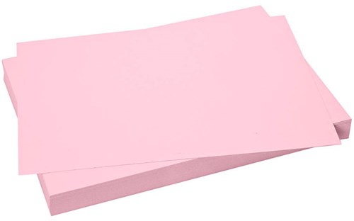 Creativ Company cartulina rosa claro A4 270g 100 hojas papel manualidades
