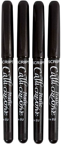 Creativ Company rotuladores caligrafía set negro para niños y hobby-2